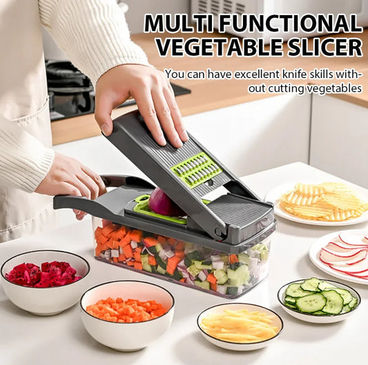 16 in 1 Multifunctional Vegetable Chopper & Slicer Set