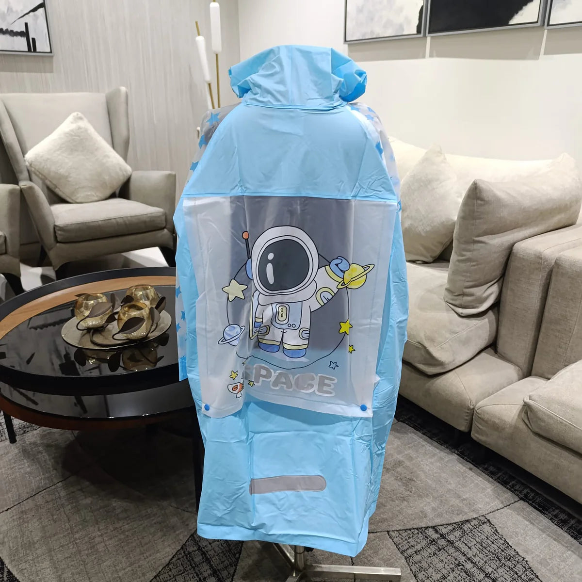 Astronaut Space Super Premium Raincoat with Bag Space