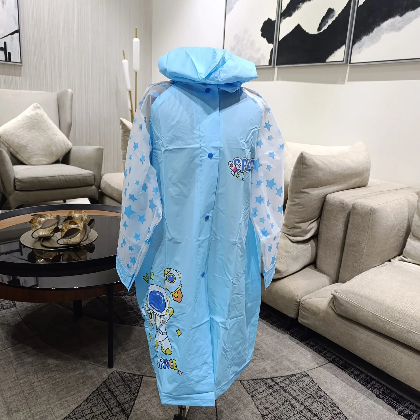 Astronaut Space Super Premium Raincoat with Bag Space