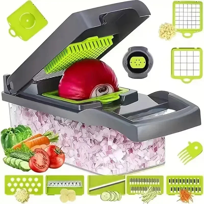 16 in 1 Multifunctional Vegetable Chopper & Slicer Set