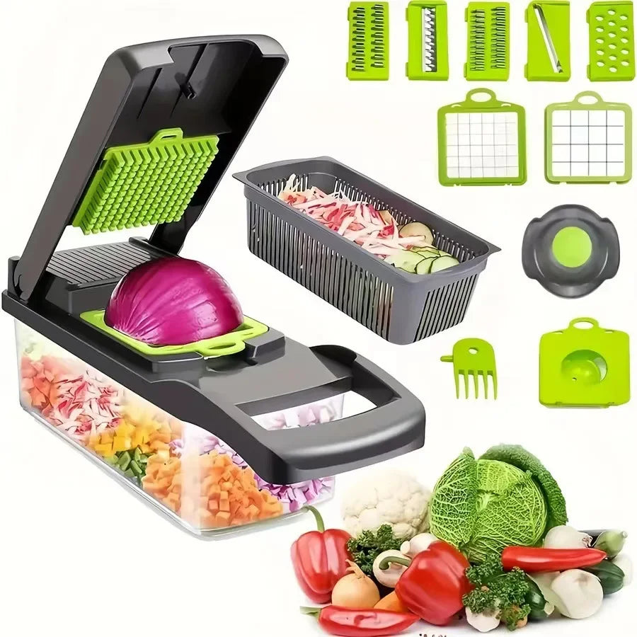 16 in 1 Multifunctional Vegetable Chopper & Slicer Set