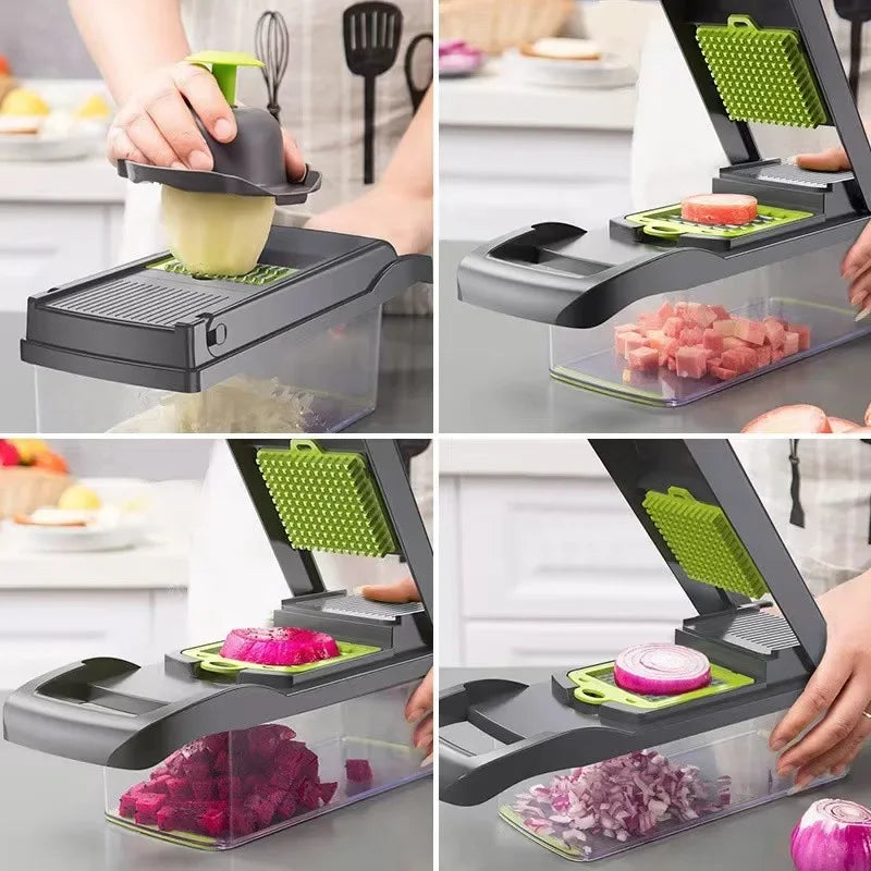 16 in 1 Multifunctional Vegetable Chopper & Slicer Set