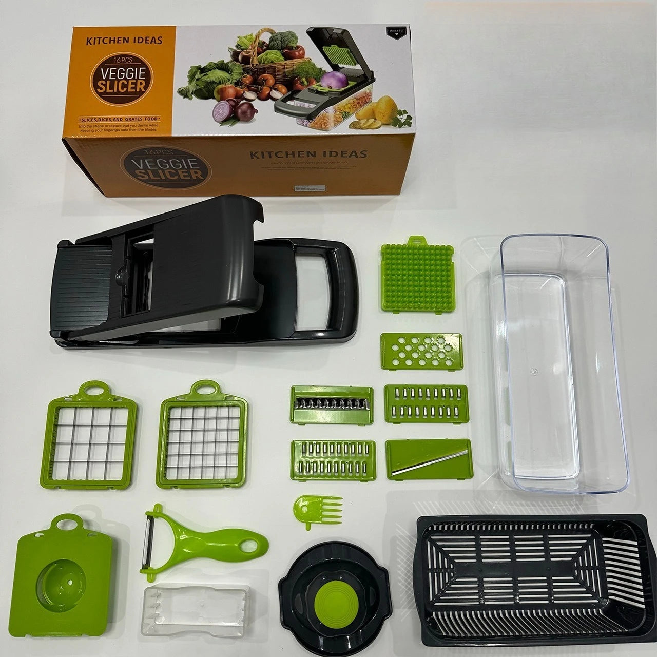 16 in 1 Multifunctional Vegetable Chopper & Slicer Set