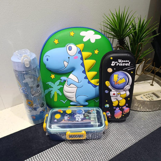 12 Inch Dino Green Combo Bag Set