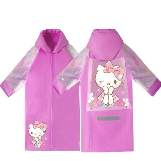 Hello Kitty Super Premium Raincoat with Bag Space Active Submit